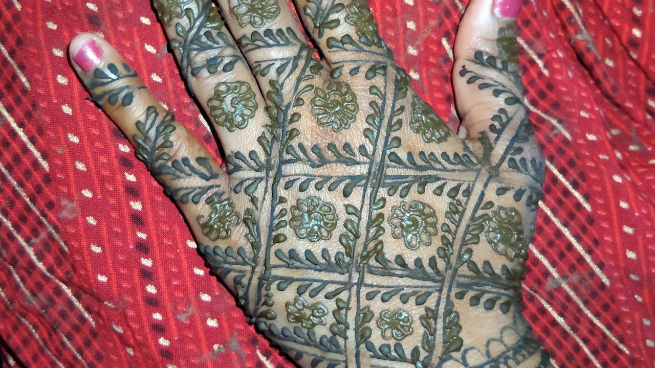  Latest Full hand back hand mehndi design