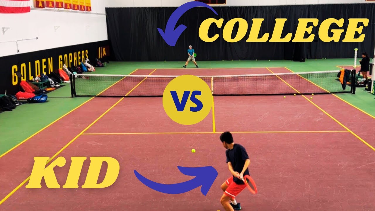 Can This Kid Beat A College Tennis Player? (Episode 2)