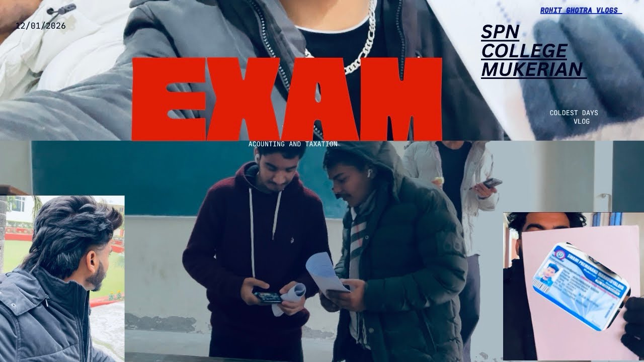 WINTER’S EXAM 🥶 || SPN COLLEGE MUKERIAN ⛳️