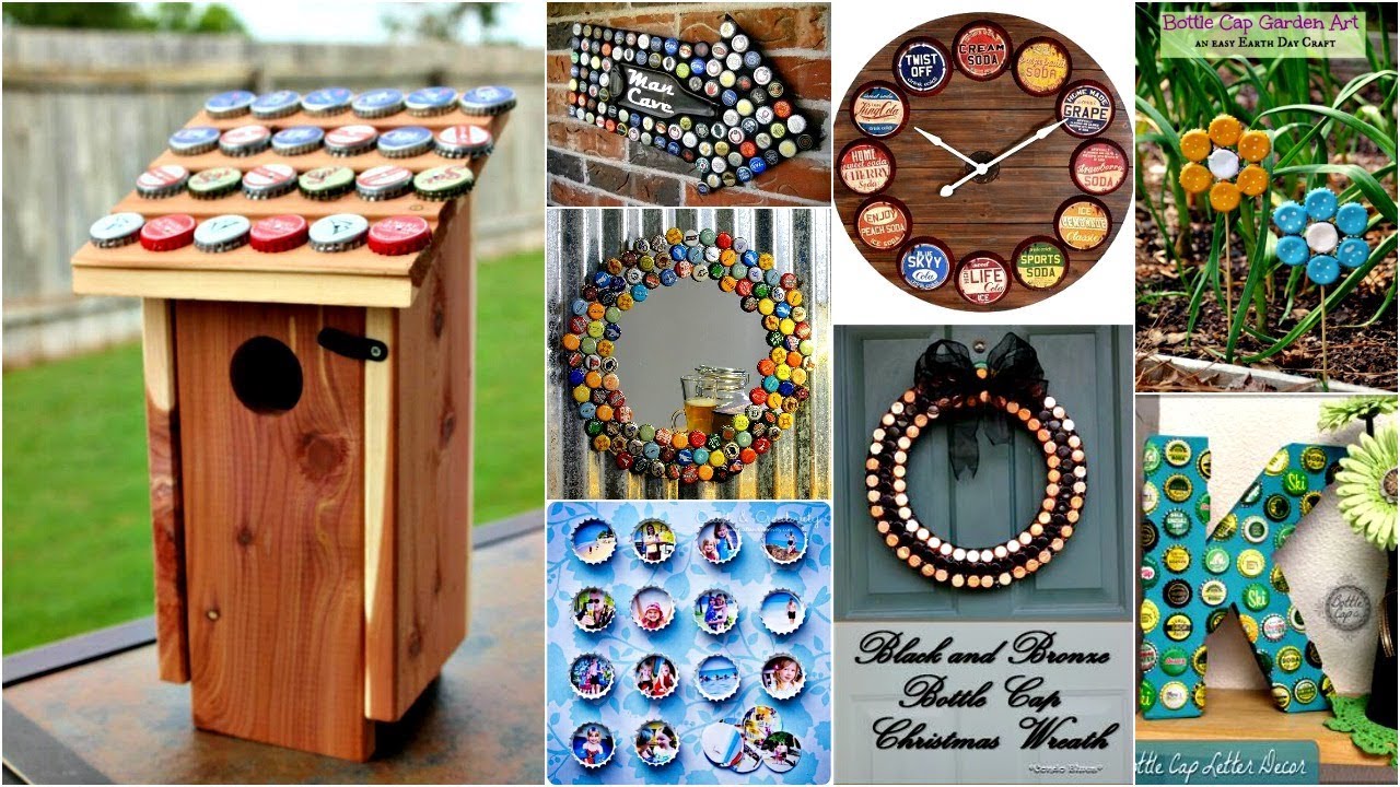 40 DIY Bottle Cap Craft Ideas with Instruction