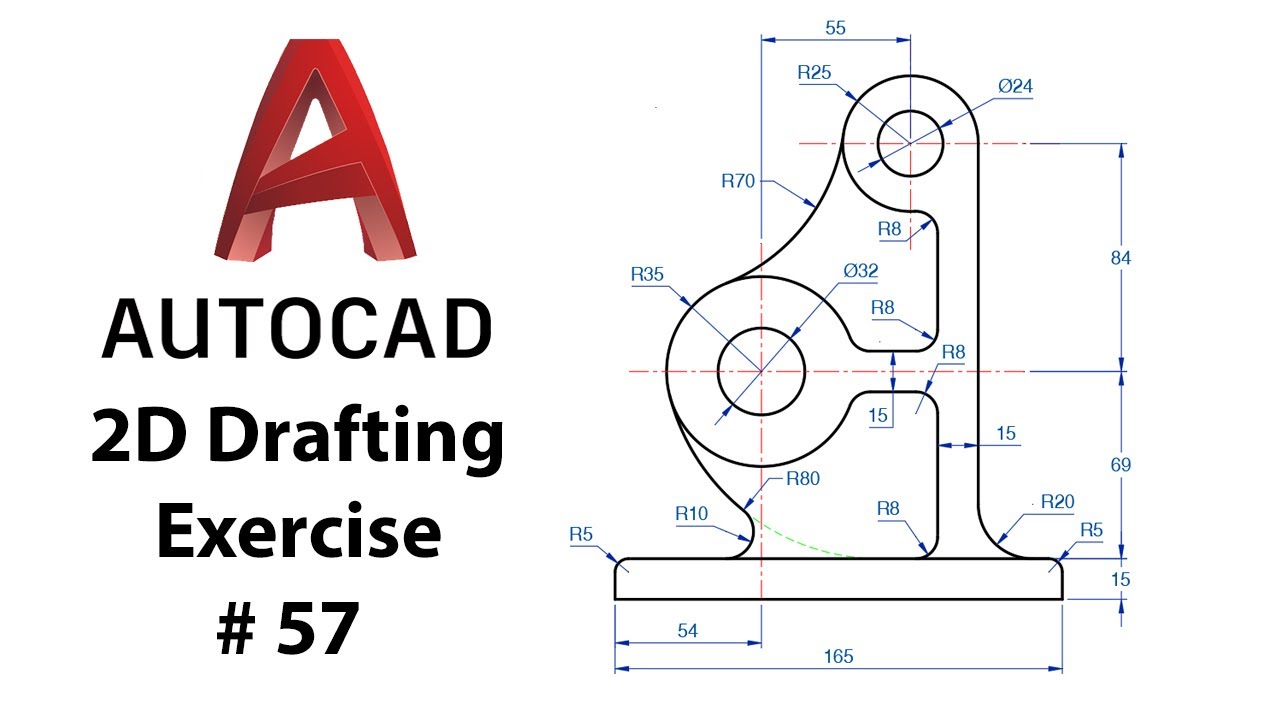 AutoCAD 2D Drafting Exercise # 57 - Basic to Advance in Hindi