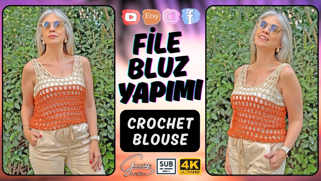FİLE BLUZ YAPIMI - CROCHET BLOUSE - DIY - SUB