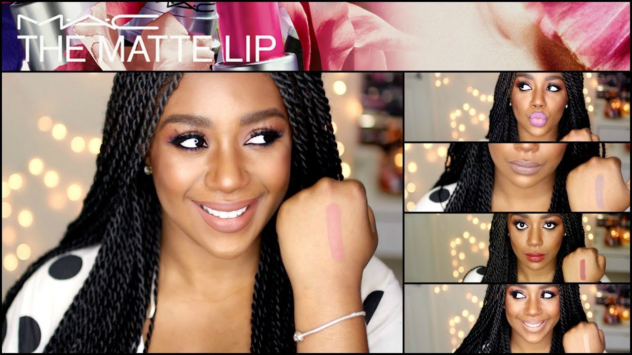 MAC MATTE LIPSTICK ♡ LIVE LIP SWATCHES
