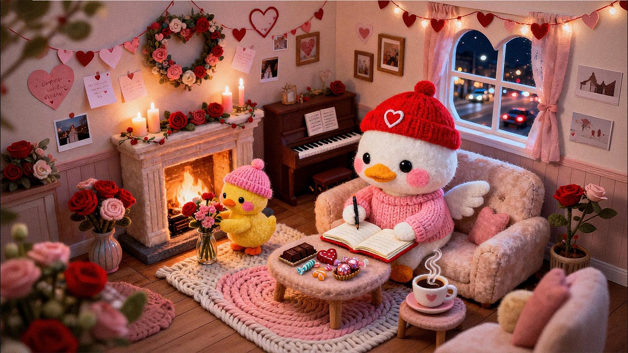 Cozy Valentine with Quackfi 💖🔥 | Lo-fi Jazz for Romantic Room & Study, Focus