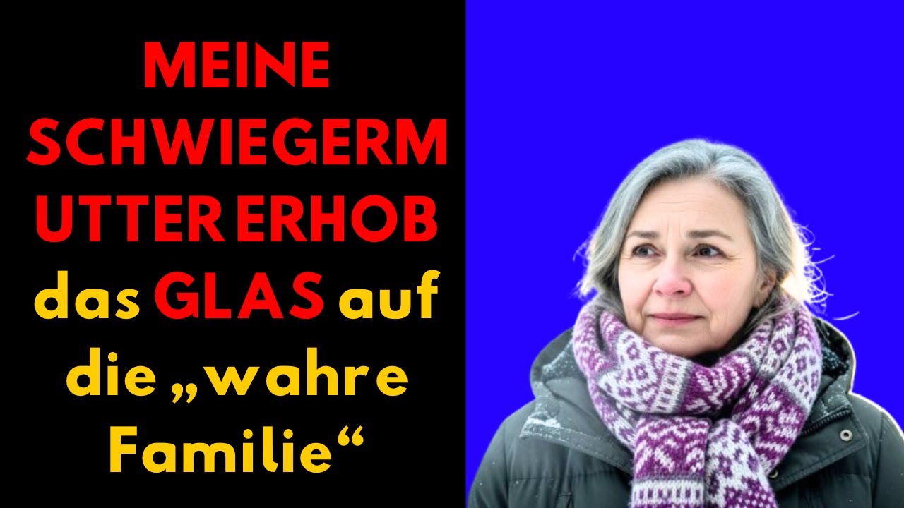 Am Silvesterabend erhob meine Schwiegermutter ihr Glas auf „echte Familie“ – was dann folgte, brach