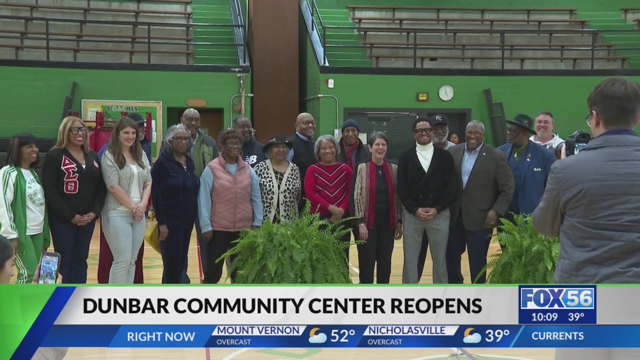 Alumni, city leaders, neighbors celebrate reopening of Dunbar Community Center