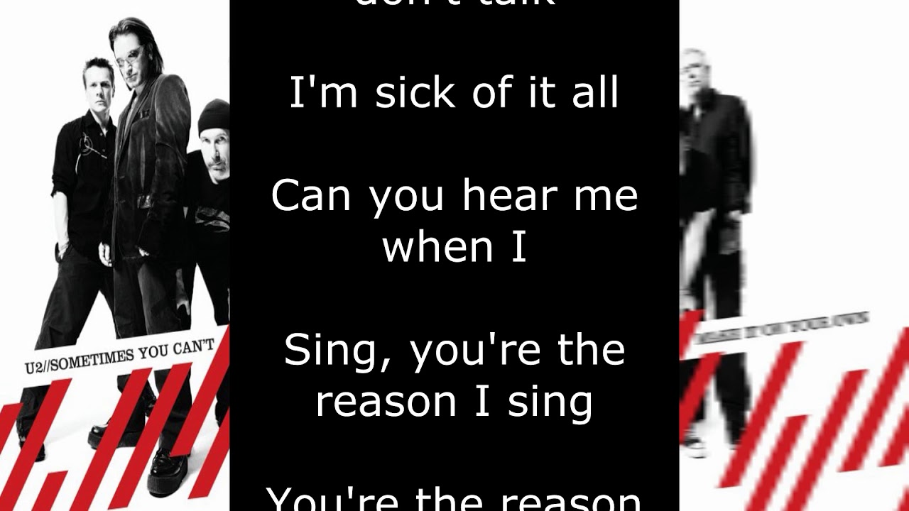 U2 - Sometimes You Can't Make It On Your Own (Lyrics)