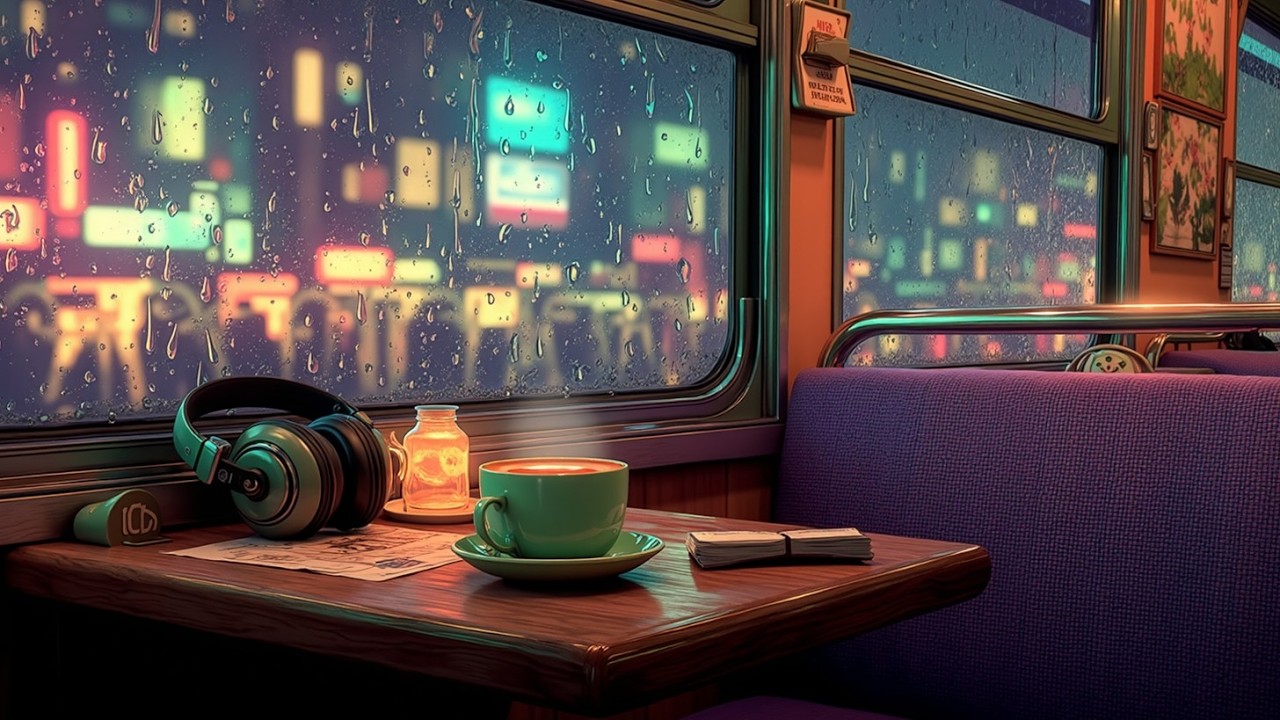 Дождливая ночь Lofi Hip Hop Beats Музыка для учебы Расслабляющая атмосфера