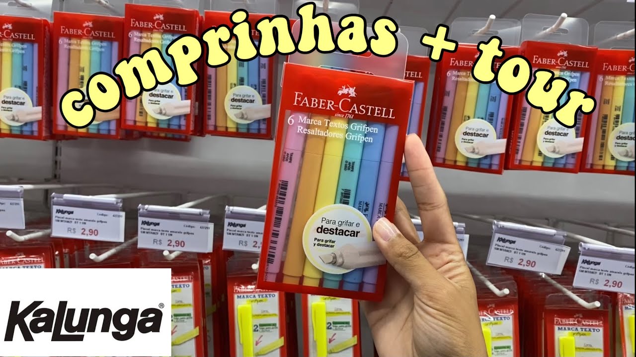 Comprando material escolar + tour na Kalunga