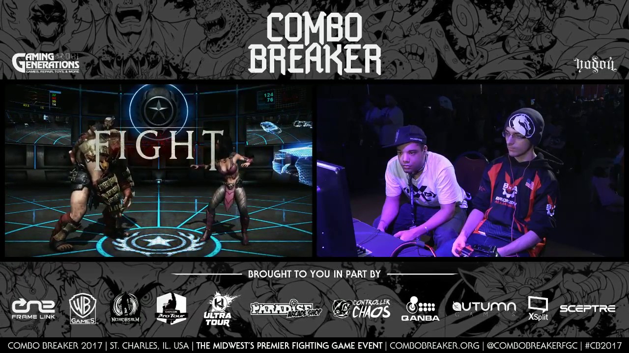 Combo Breaker 2017 - Mortal Kombat XL TIMESTAMP - Top 8 / Grand Finals - (SonicFox, Tekken Master)