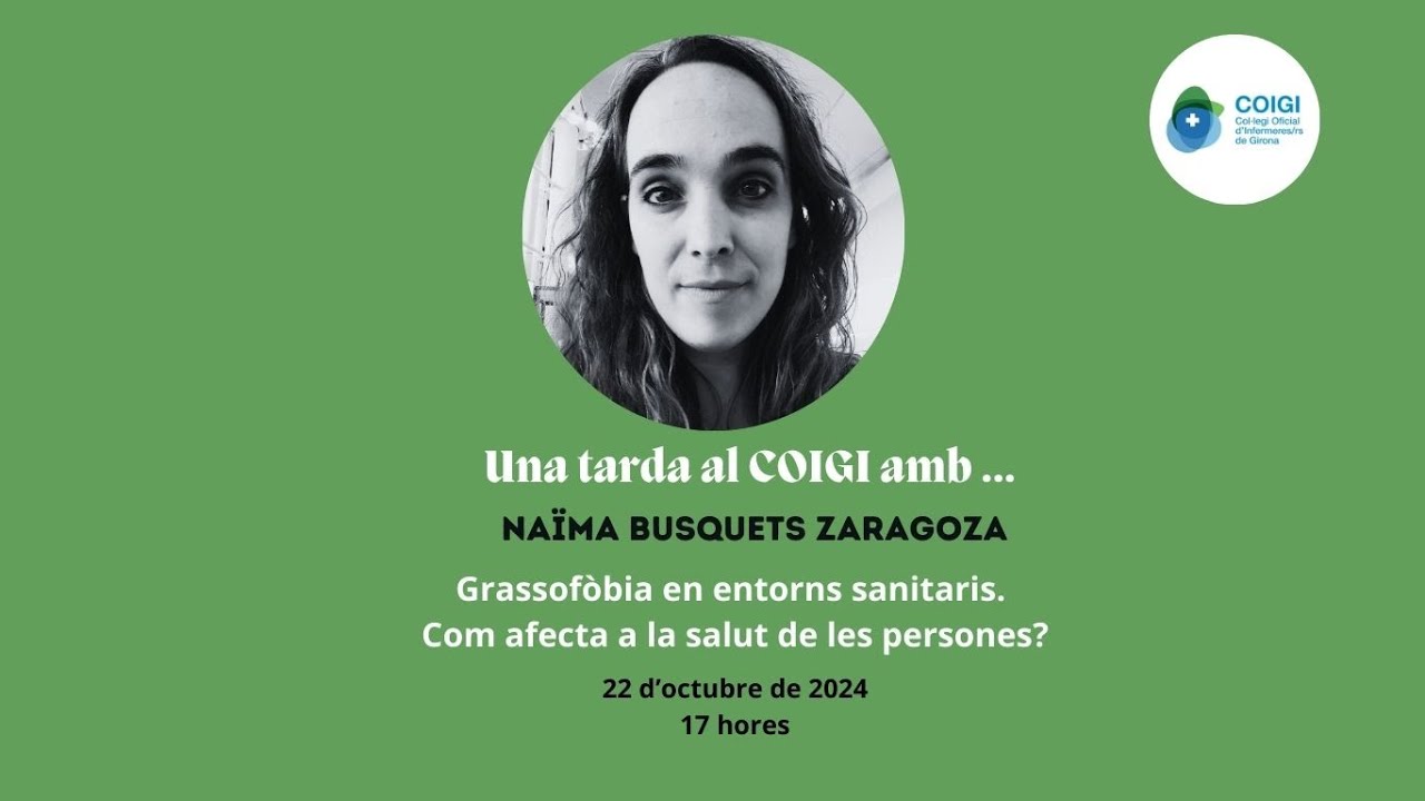 Una tarda al COIGI amb Naïma Busquets per parlar sobre la grassofòbia