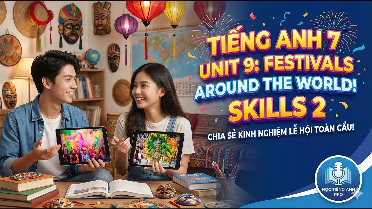 Tiếng Anh 7| Unit 9: Festivals around the world | Skills 2 | Listening Thanksgiving + Write Email