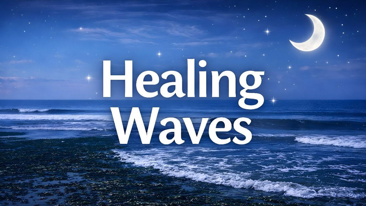 Dark Screen Ocean Waves Sounds for Deep Sleep | Green Noise for Insomnia & Anxiety Relief