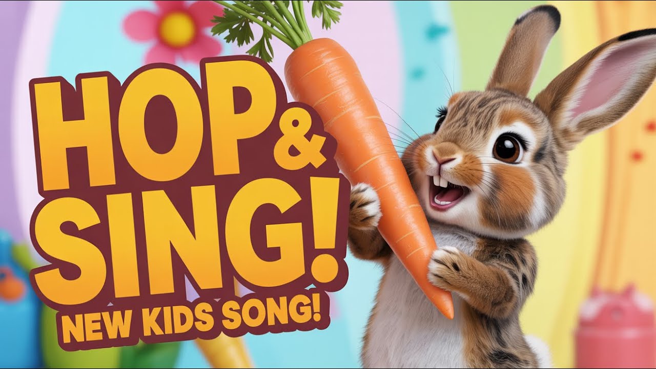 Hop Hop Bunny Dance Song | Funny Rabbit Nursery Rhyme for Toddlers and Preschool Kids