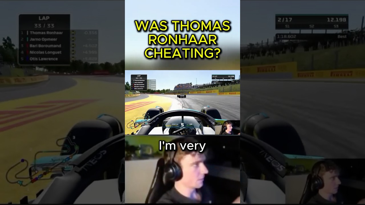 Ярно говорит! 🗣 Мошенничал ли Томас Ронхаар в 2023 году? #f1esports #f1simracing #f1game #f1