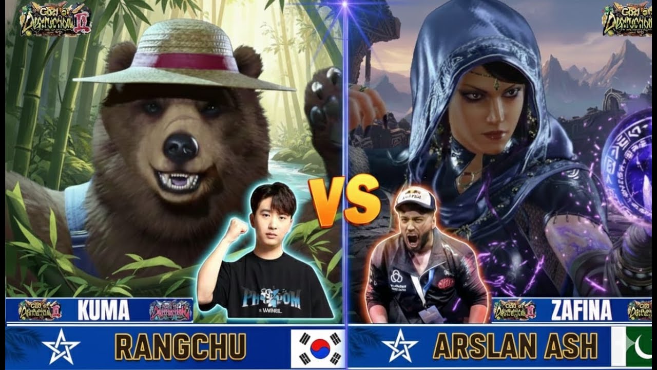 t8 arslan ash zafina  vs rangchu kuma tekken 8