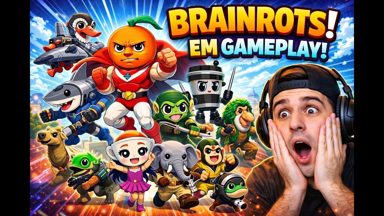 ESSA GAMEPLAY DOS BRAINROTS FICOU ABSURDA 🤯🔥