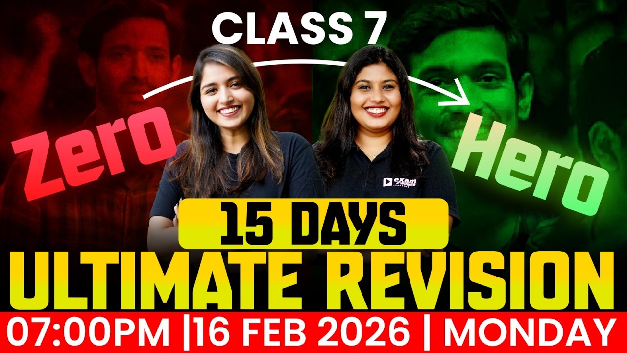 Class 7 Public Exam 15 Days Ultimate Study Plan .! Exam Winner