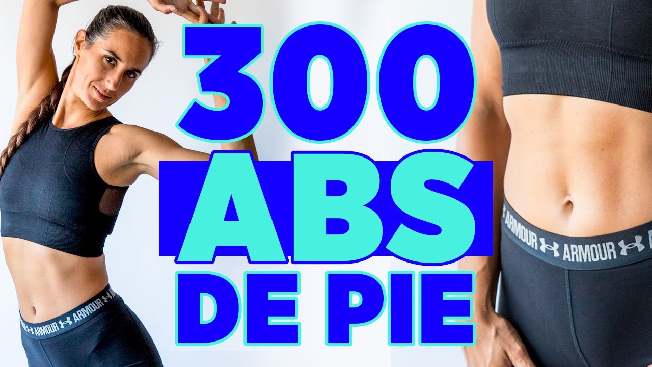 Reto 300 ABDOMINALES DE PIE | Reducir y APLANAR ABDOMEN