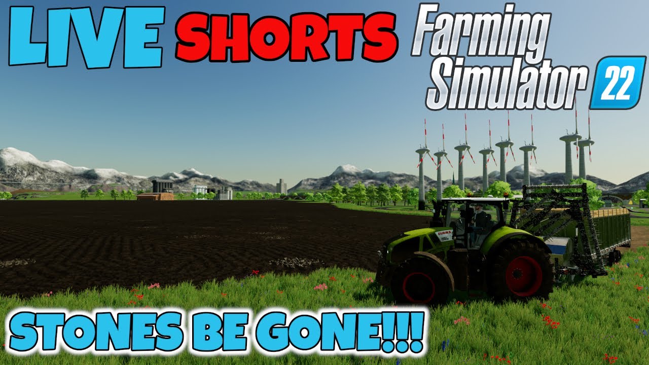 Farming Simulator 22 | Vertical Livestream | Stones be gone!!! |(Oberthal Farm)