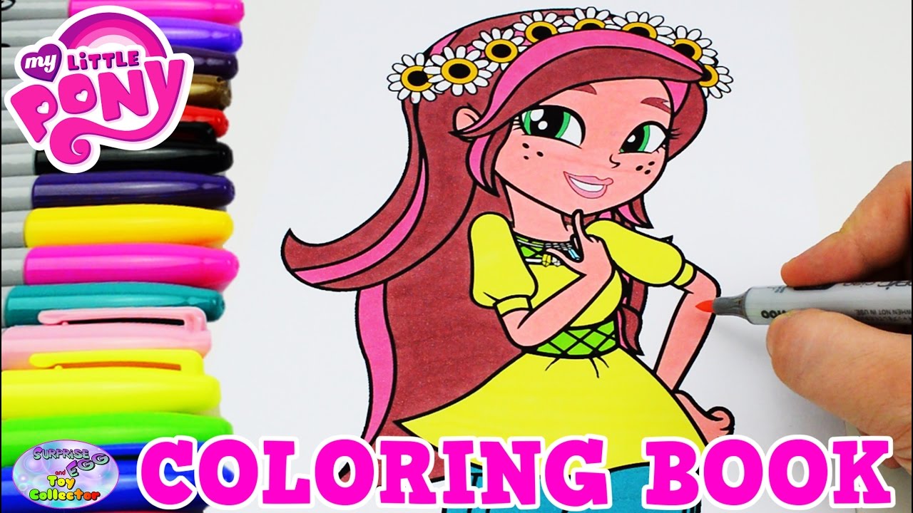 My Little Pony Coloring Book Gloriosa Daisy Legend of Everfree Surprise Egg and Toy Collector SETC