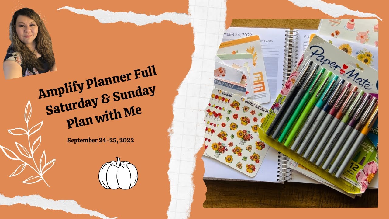 Amplify Planner Full Weekend Real Life Plan with Me (Sept 24-25, 2022)