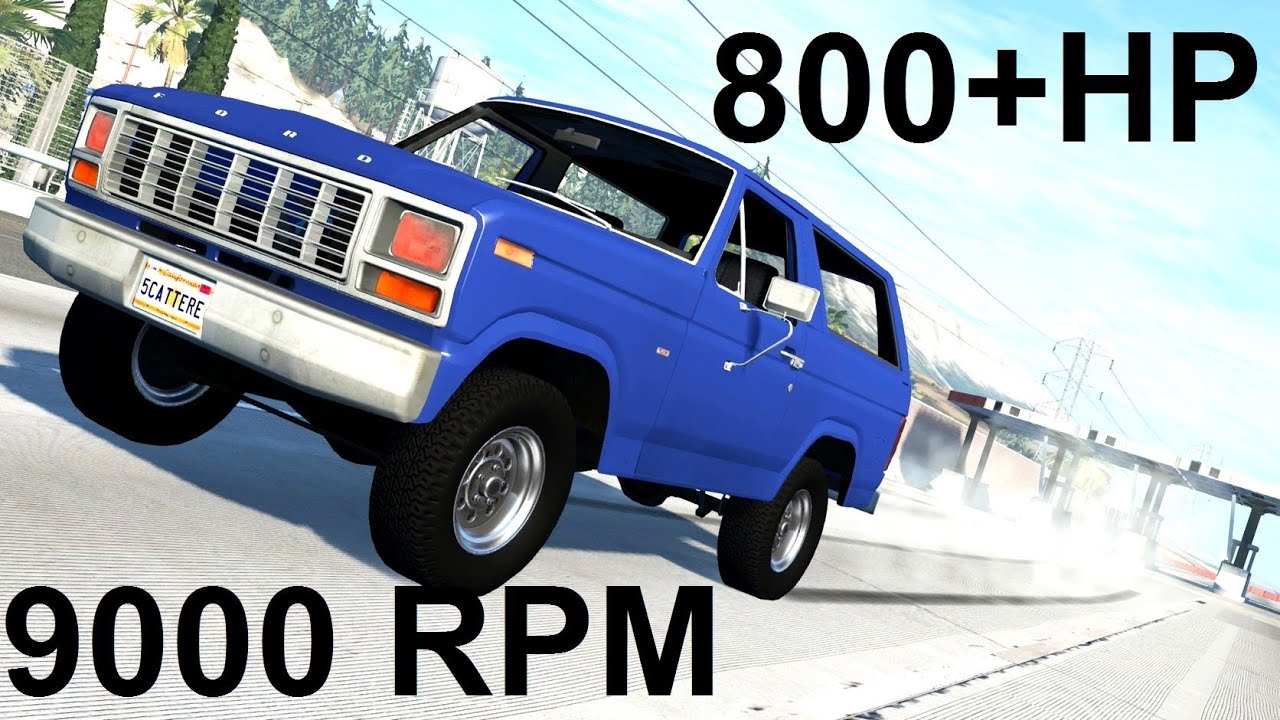 Nascar Powered Ford Bronco Goes 190+MPH! BeamNG. Drive