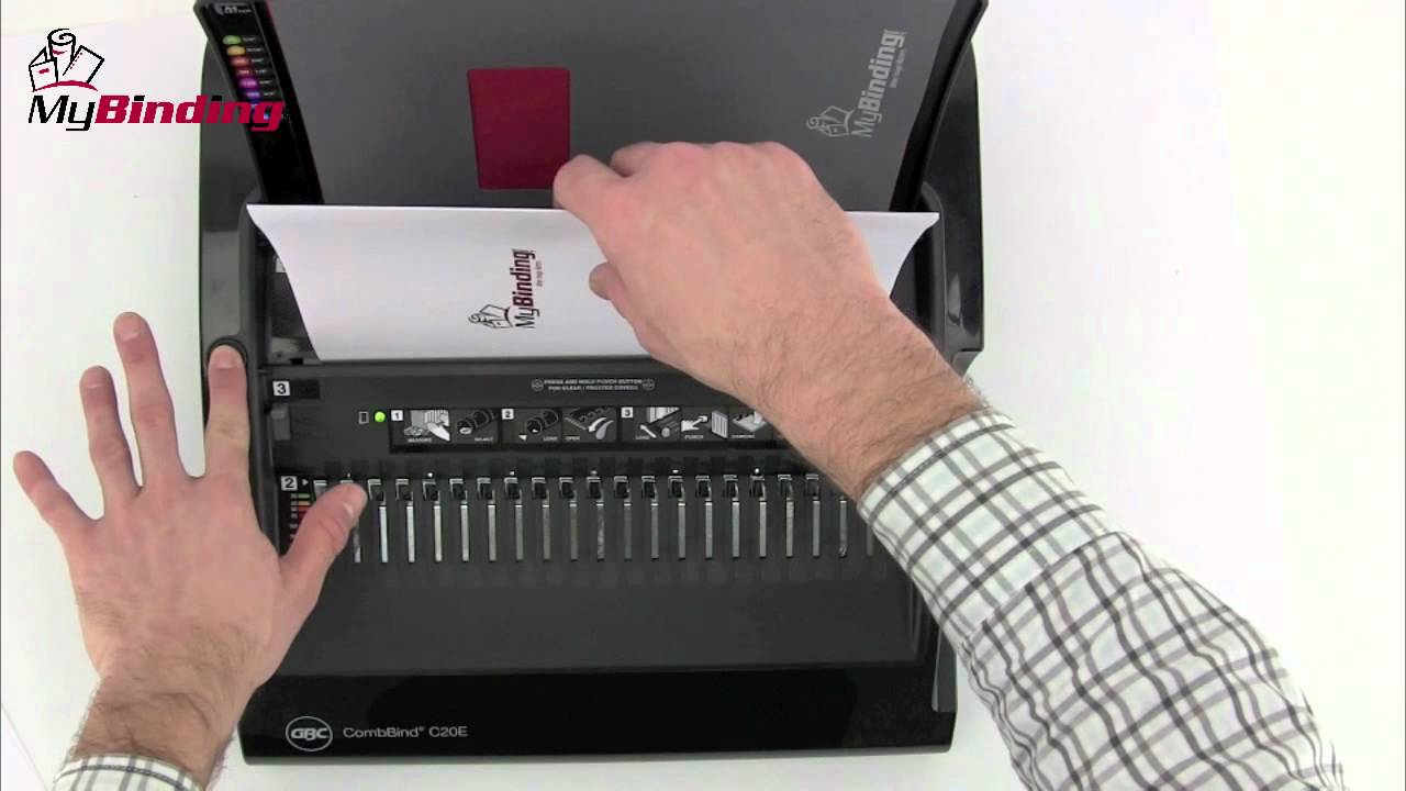 GBC CombBind C20E Electric Comb Binding Machine Demo - 1-800-944-4573