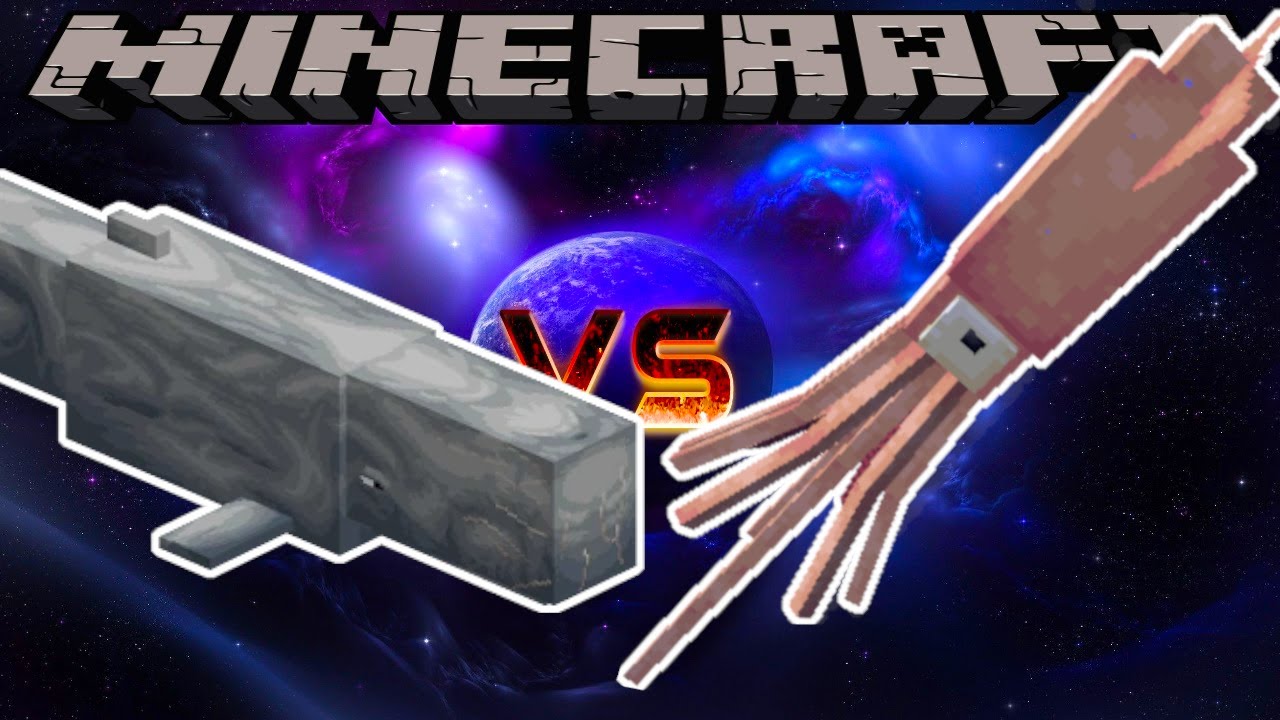 CACHALOT WHALE VS GIANT SQUID - MINECRAFT 1.18.2 (MOB BATTLE)
