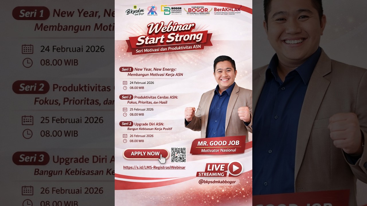 WEBINAR START STRONG: SERI MOTIVASI & PRODUKTIVITAS ASN SERI I