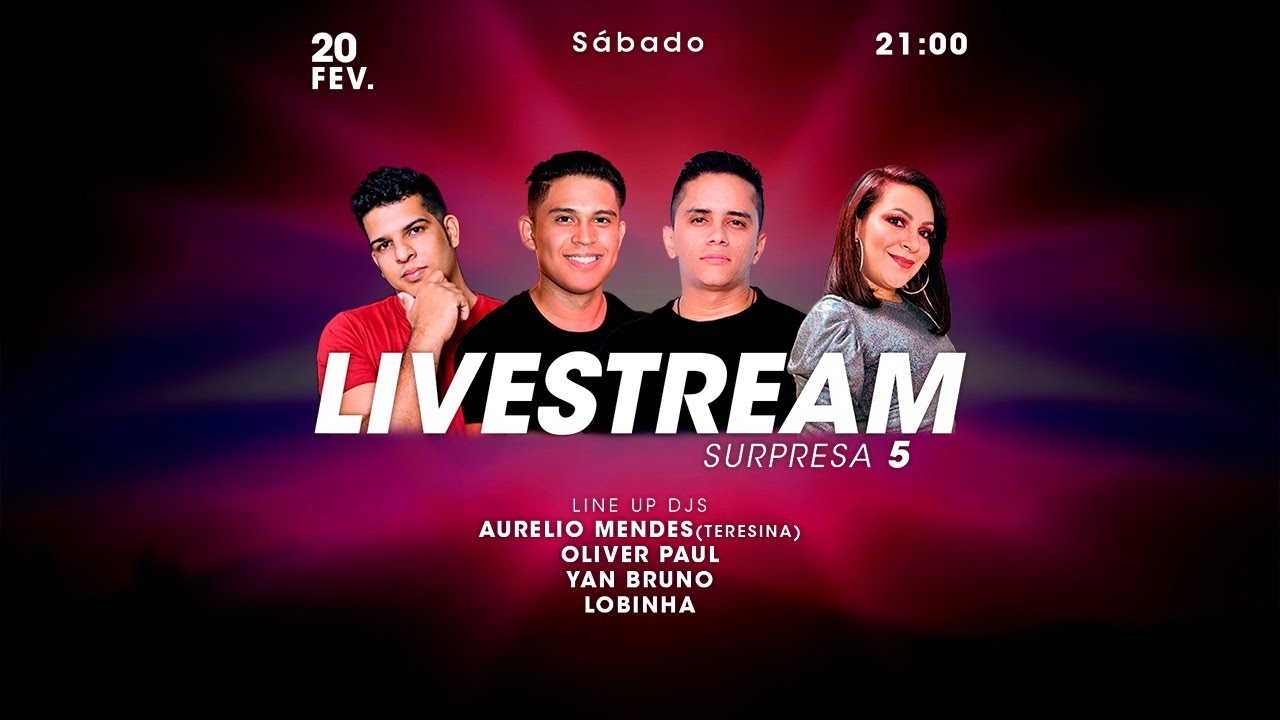 LIVESTREAM SURPRESA 5 Feat. Lobinha, Aurelio Mendes & Oliver Paul 🎧🥁🎼