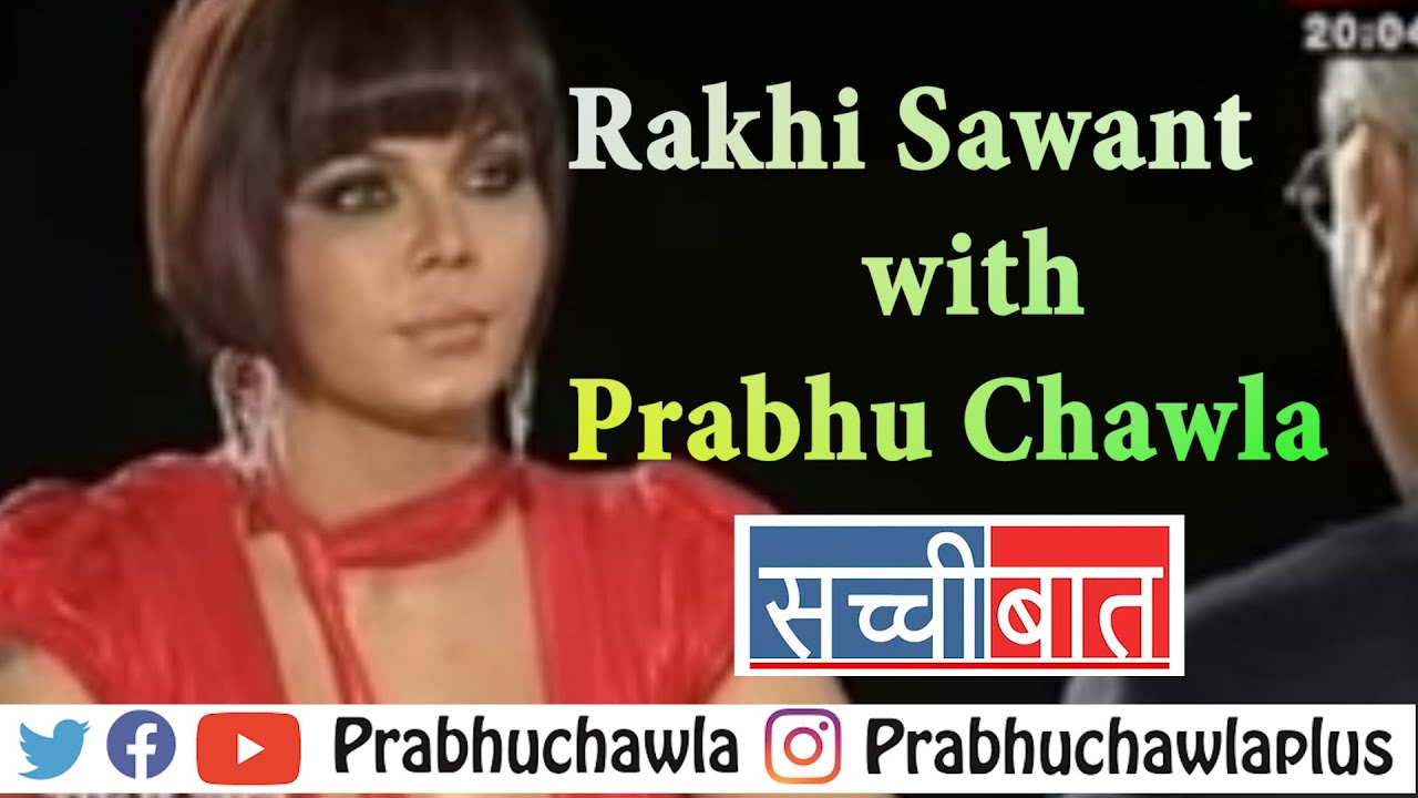 Rakhi Sawant with Prabhu Chawla - 2nd on Seedhi Baat