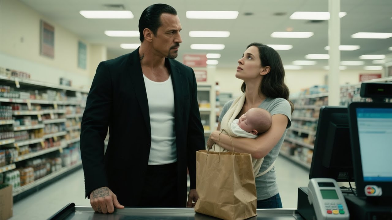 Single Mom Dropped Her Groceries — The Mafia Boss Stepped In and Paid for Everything