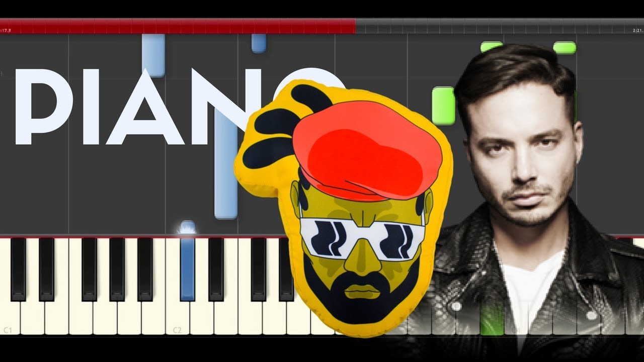 Major Lazer J Balvin Buscando Huellas Piano Midi tutorial Sheet app Cover Karaoke