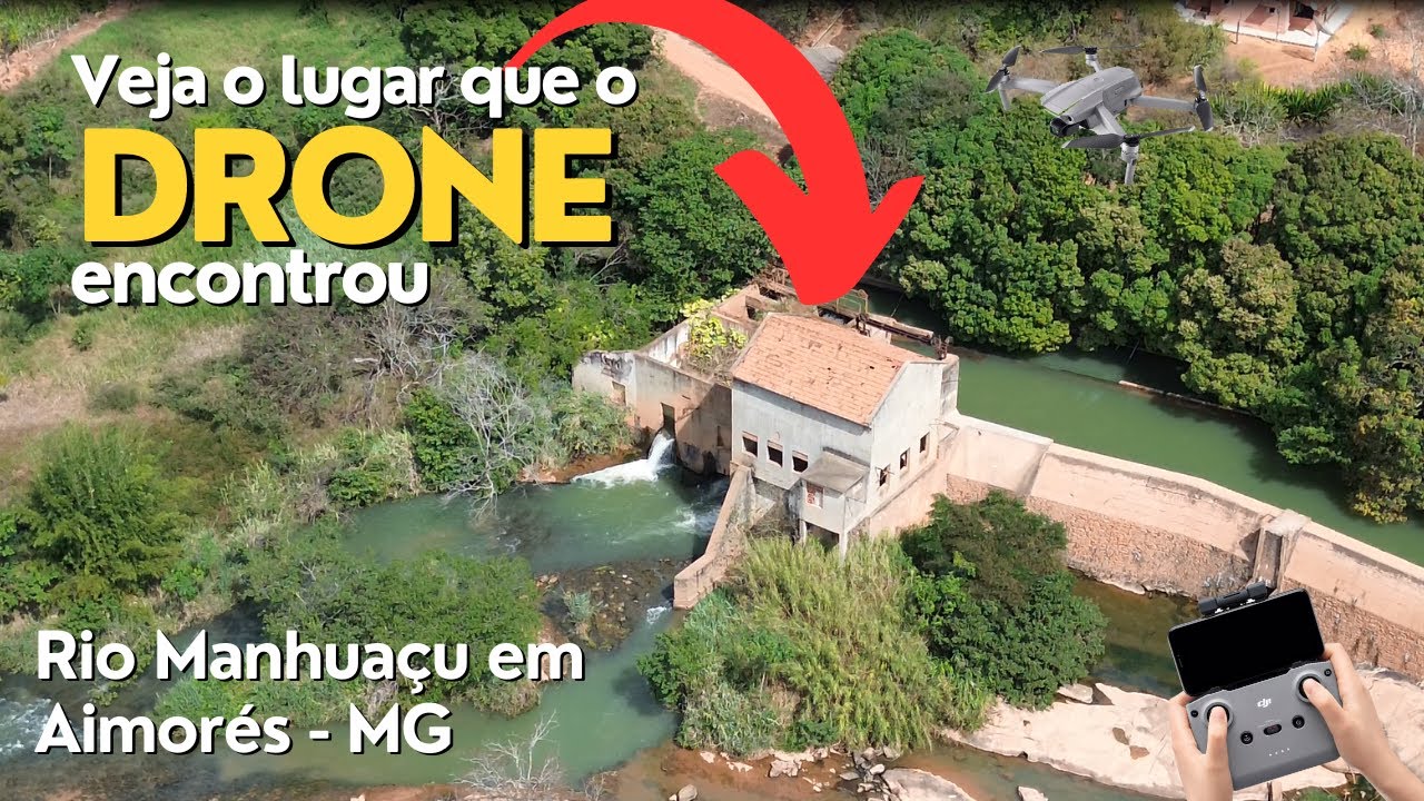 Rio Manhuaçu em Aimorés - MG - Imagens aéreas com drone