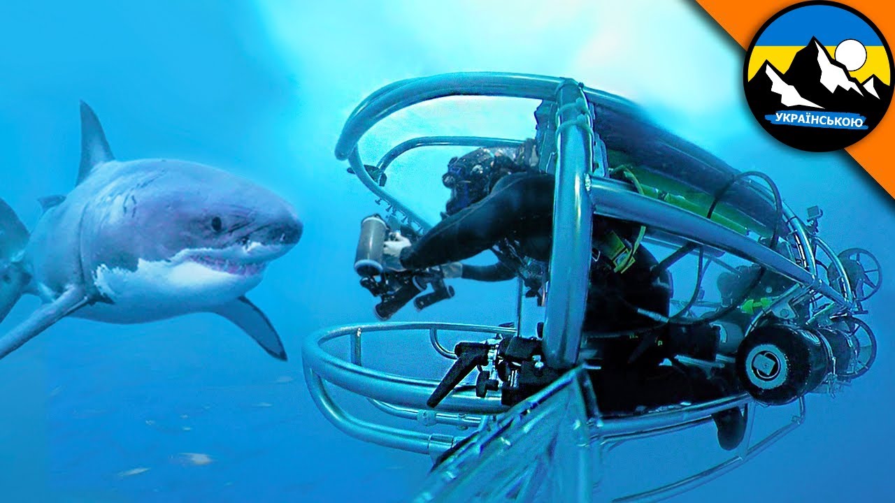 Підводна клітка від білих акул 🦈 Занурення до монстра | Brave Wilderness Українською