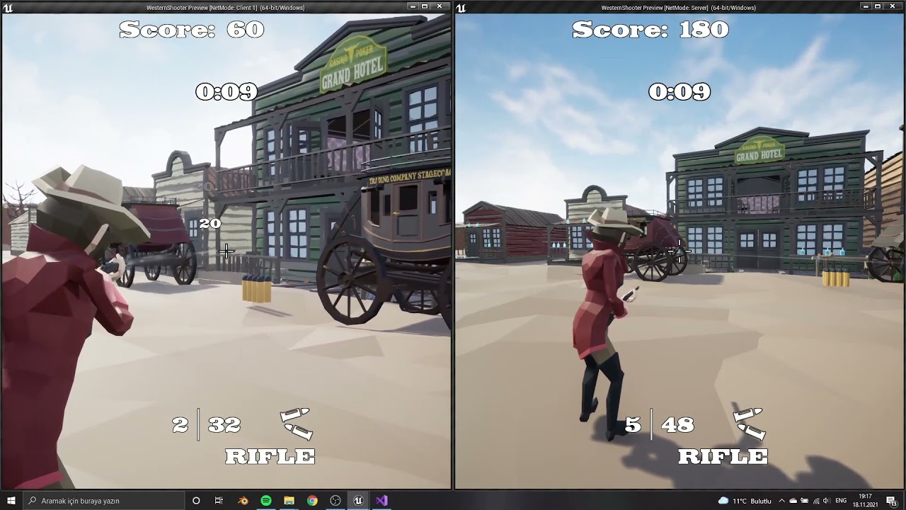 Multiplayer Third Person Shooter Game