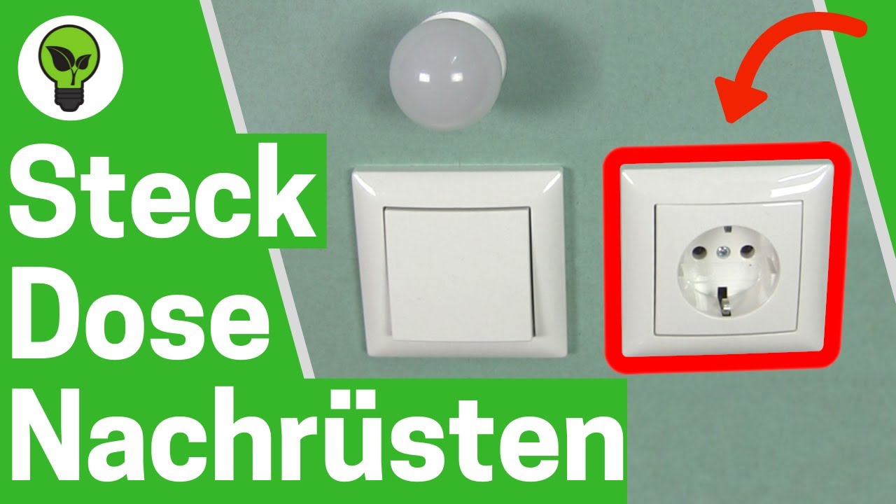 Steckdose an Lichtschalter Anschlie&szlig;en ✅ULTIMATIVE ANLEITUNG: Wie Schalter mit Steckdose Nachr&uuml;sten?