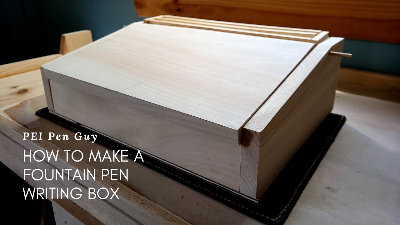 How to make a lap desk for fountain pens.