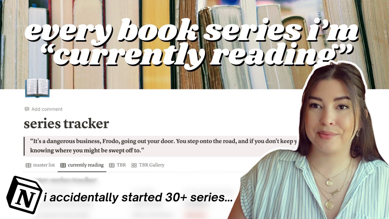tour of my book series tracker in notion | currently reading, my manga hub, TBR and DNFs
