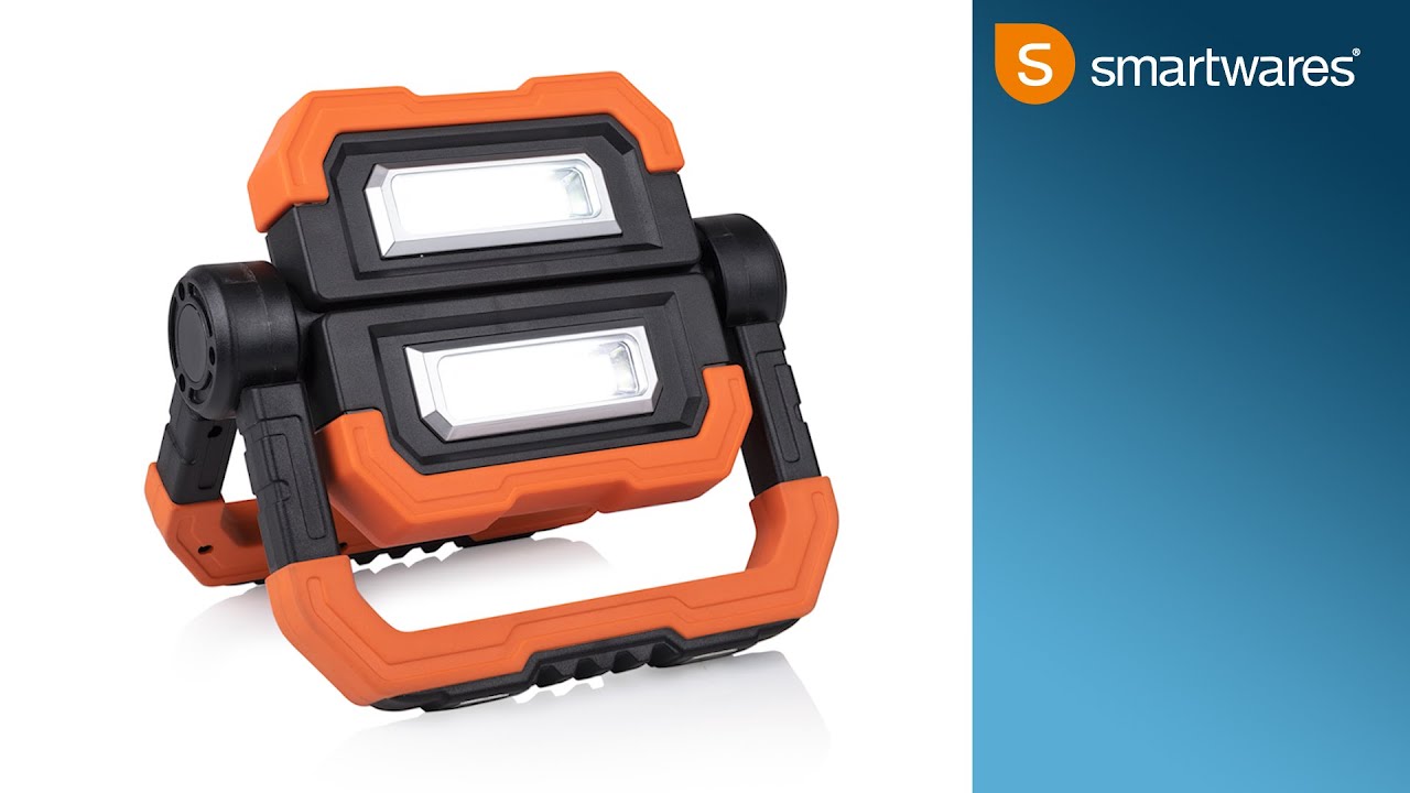 Smartwares FCL-76013 LED wiederaufladbarer Butterfly-Scheinwerfer