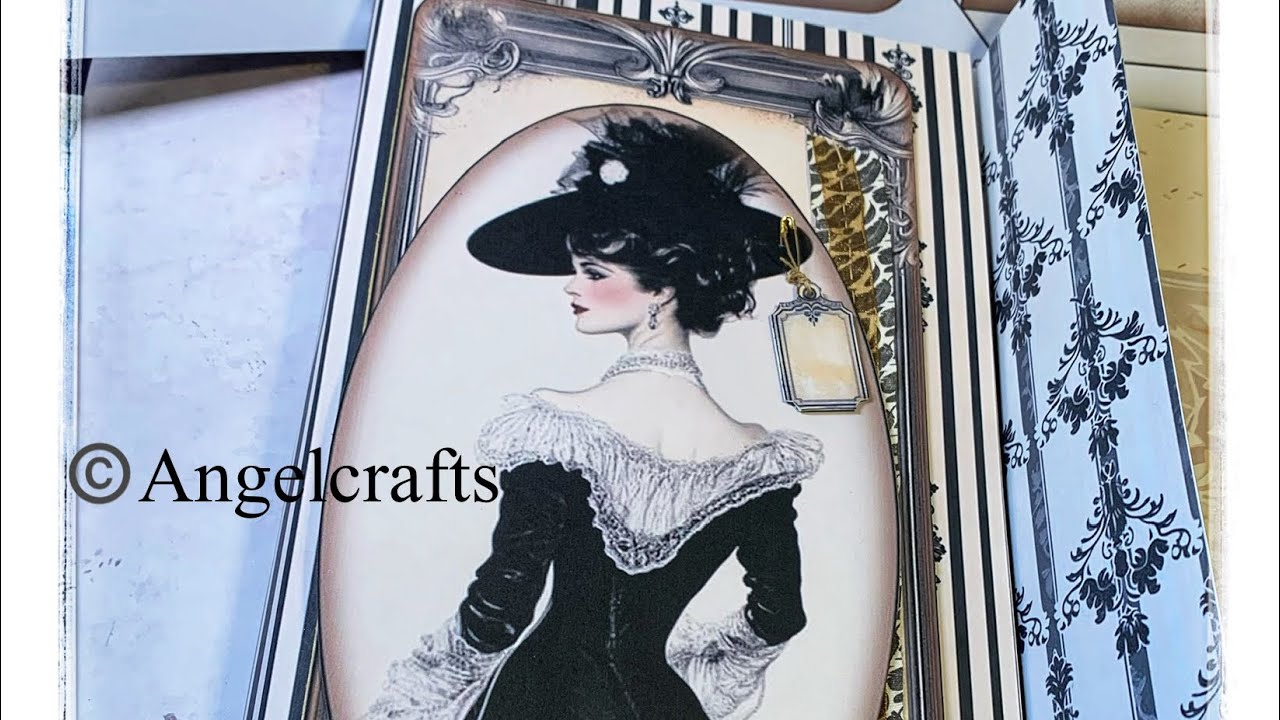 Making a Lovely Lady Ascot folder / journal with @joeycardmaker ‘s freebies 🥰😇
