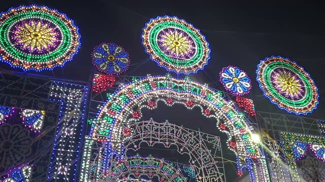 Cessaniti SAN BASILIO MAGNO festa 2022. Accensione Luminarie ditta Pugliese Francesco da Cessaniti.