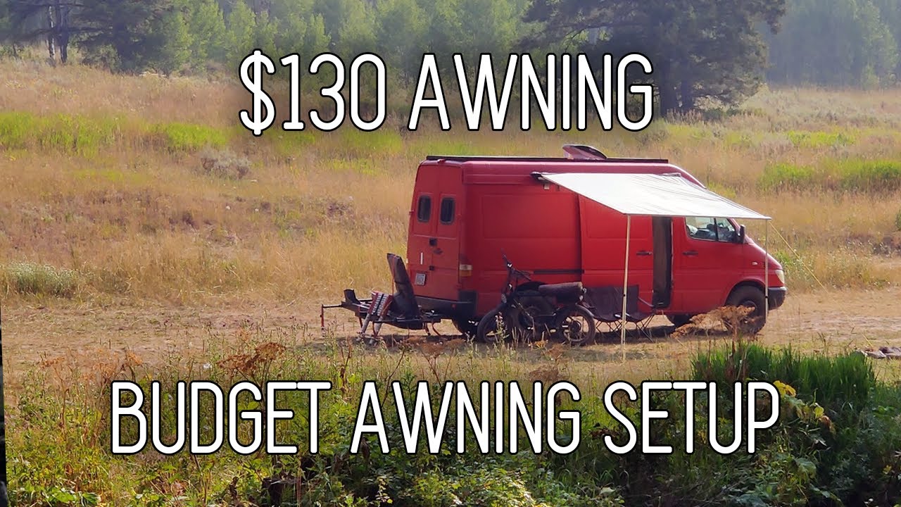 Best BUDGET Awning ($130!) | DIY van conversion