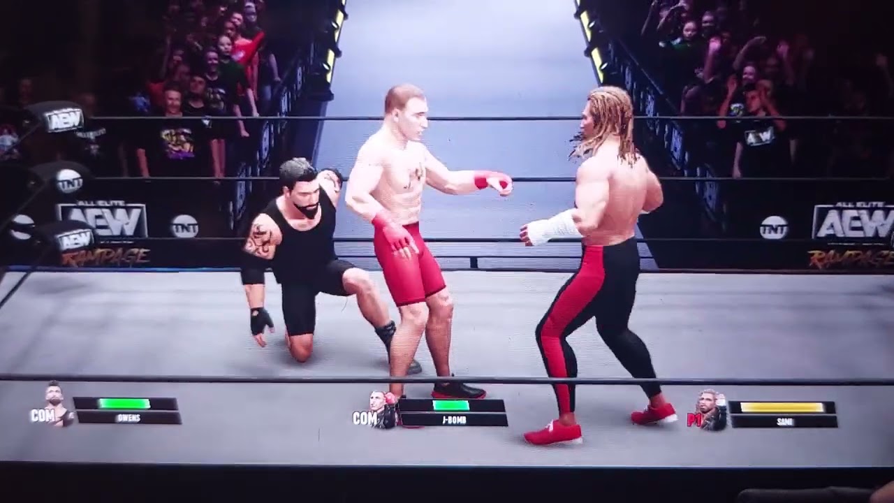 Kevin Owens vs J-Bomb vs Sami Zayn UAEW Canadian Championship Match UAEW RAMPAGE 