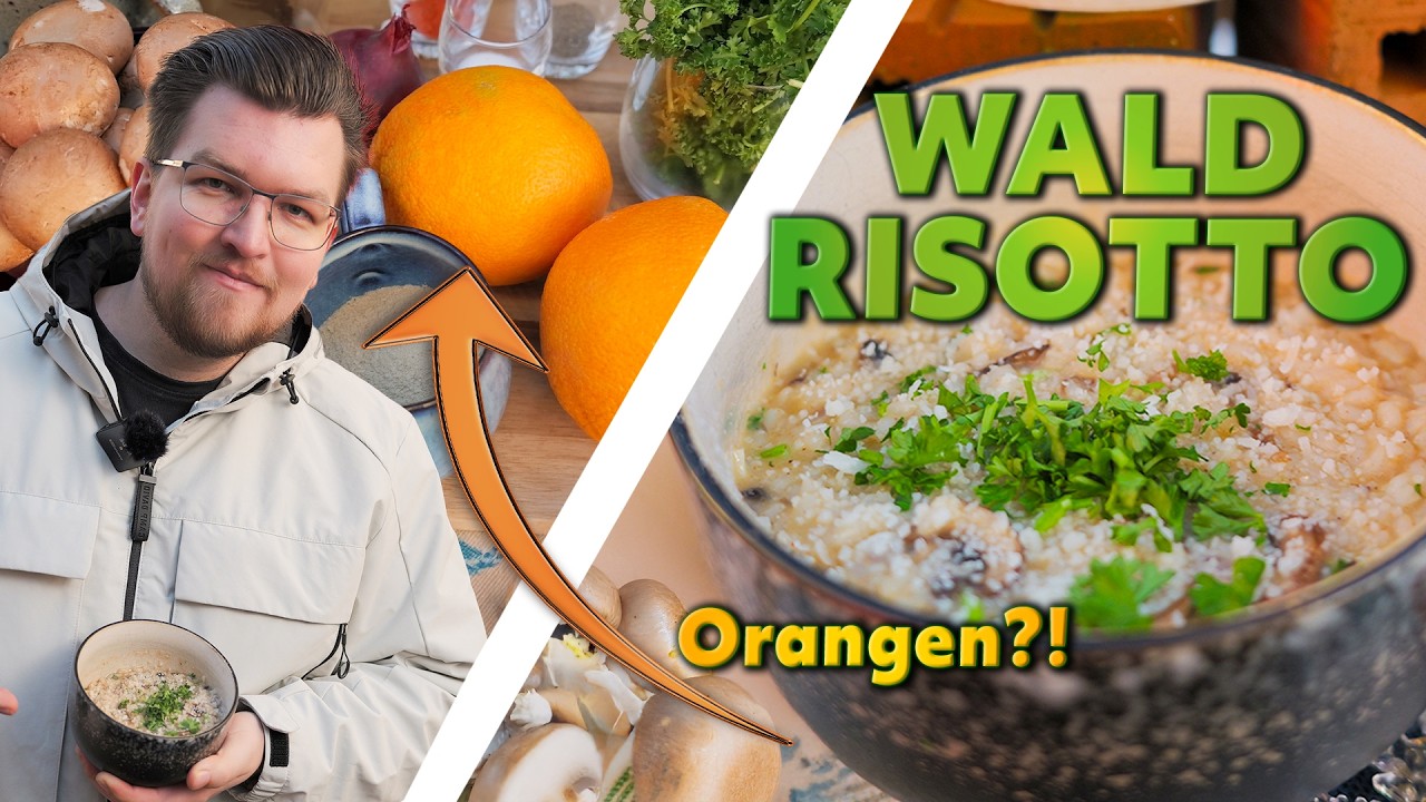 PILZ RISOTTO mit Oragen - Wie frisch aus dem Wald  #veganerezepte