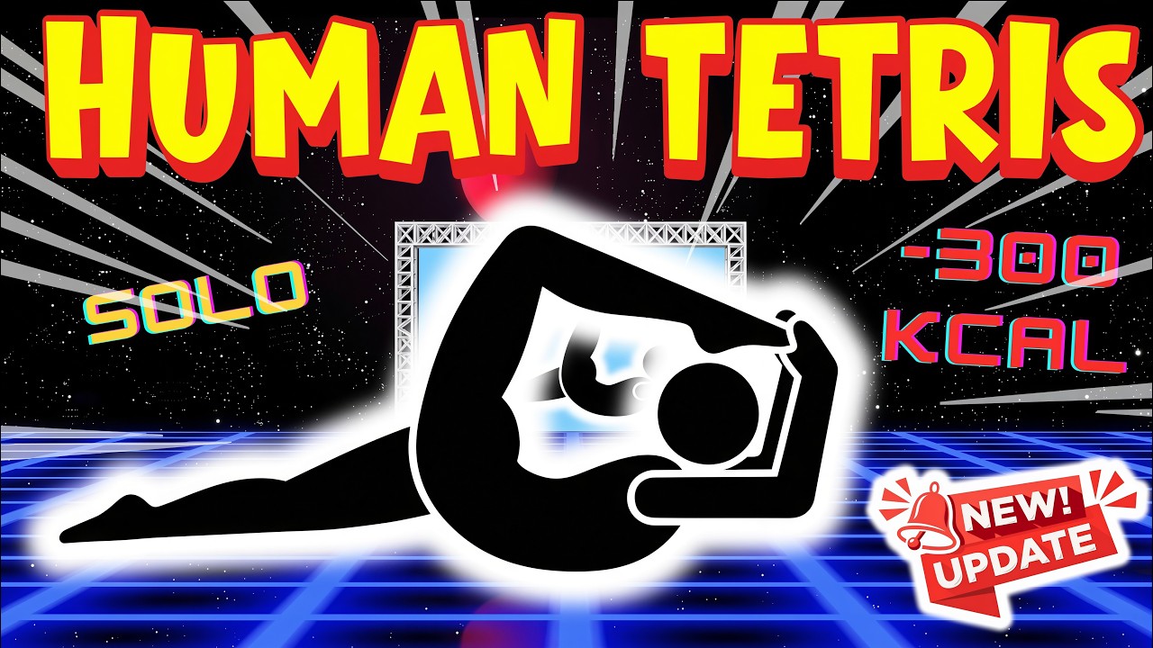 Human Tetris Solo Run | Can You React In Time? ⚡🧱