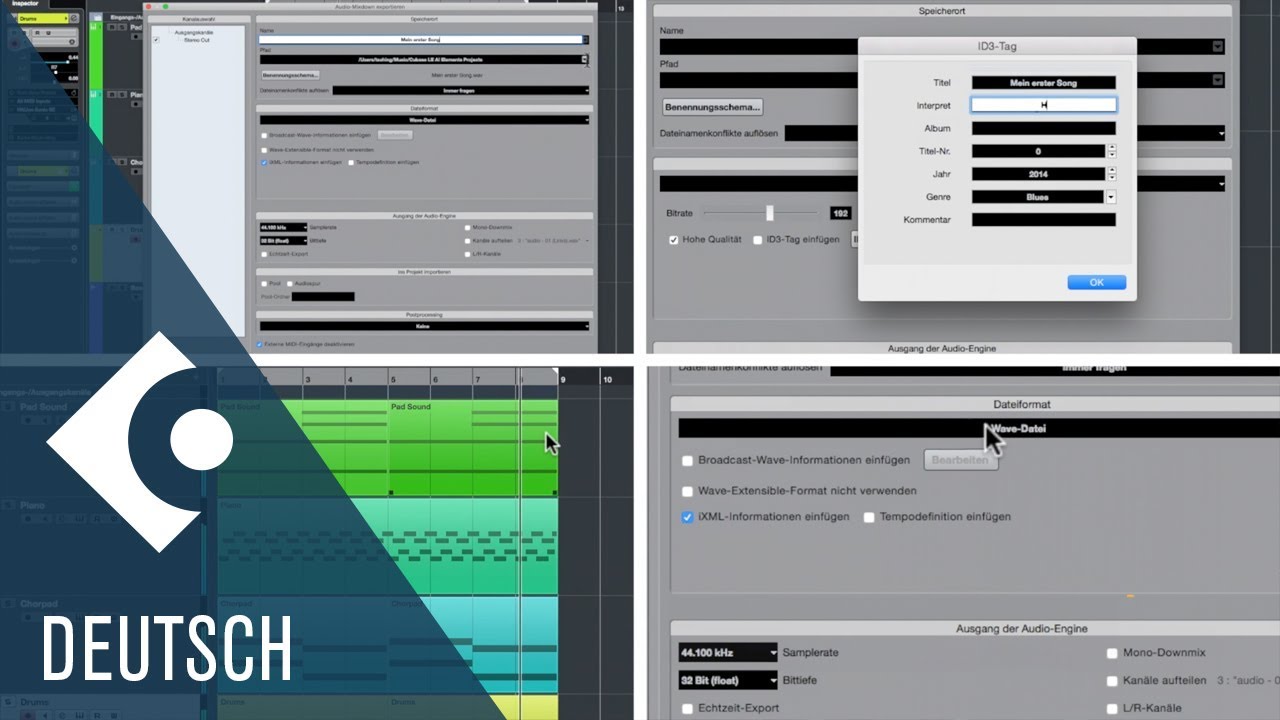 Wie man Songs exportiert | Erste Schritte mit Cubase AI und LE