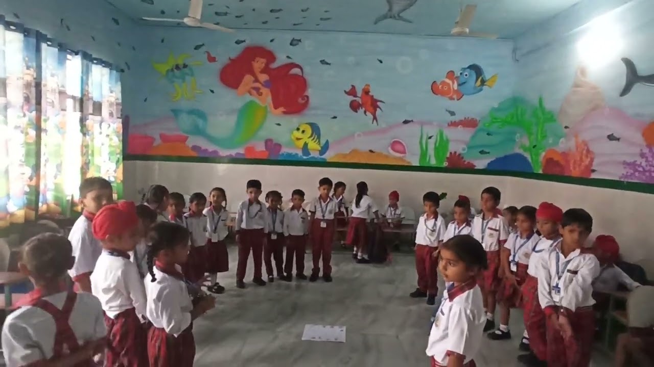 Activity of Fruits and vegetables/In or out / Ukg students Learning by doing.