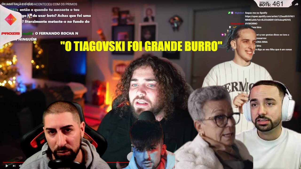 MÃE DO TIAGOVSKI FOI DEFENDER O FILHO EM LIVESTREAM